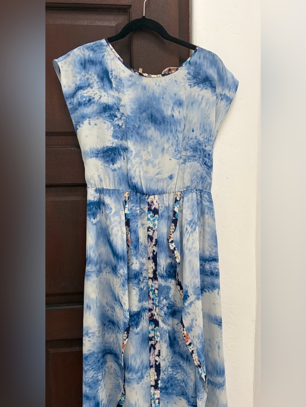 Tye dye blue dress